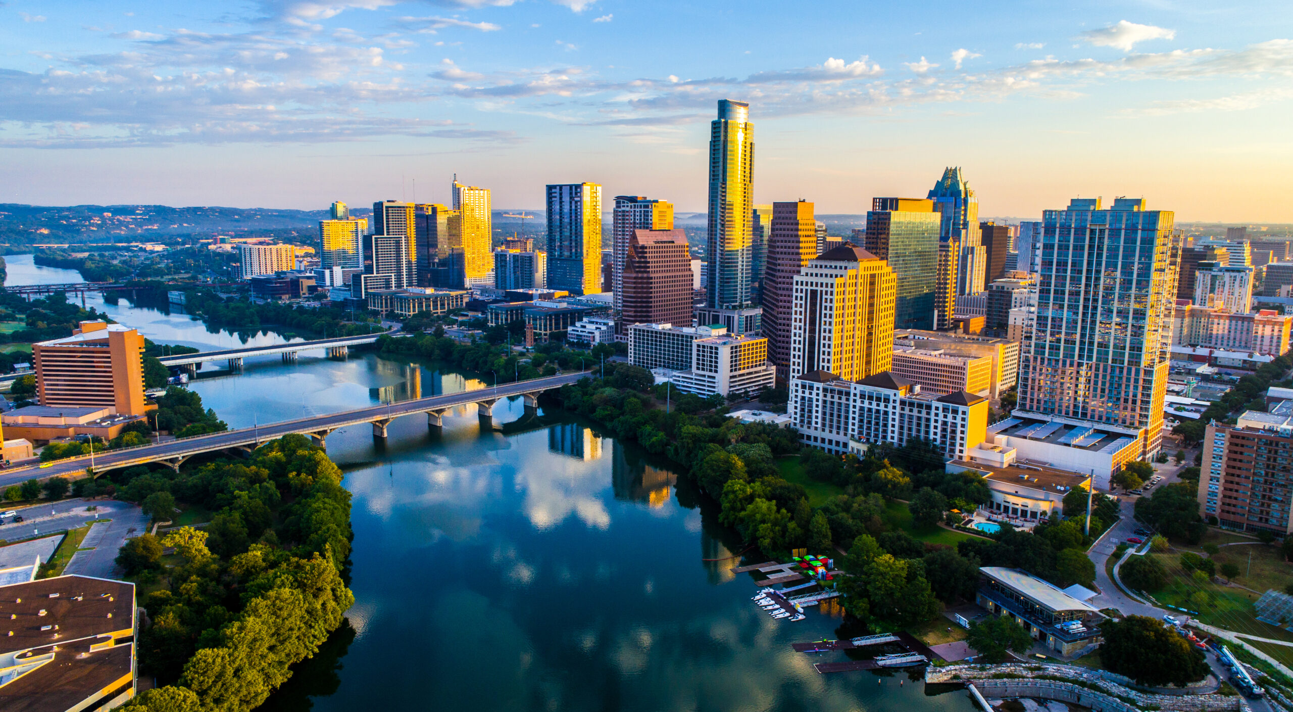 Skyline of Austin city